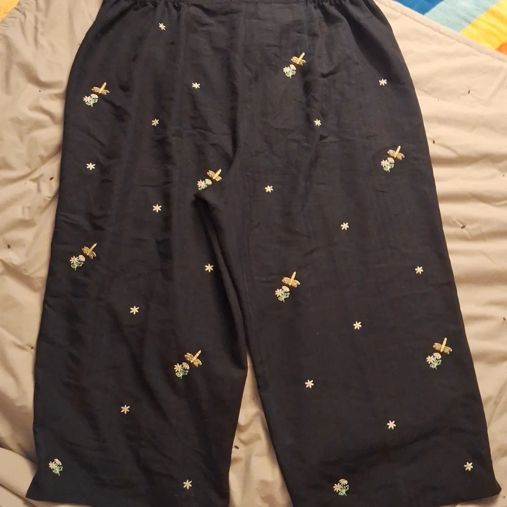 Alfred Dunner Black Rayon Blend Pants 20W - Picture 3 of 4